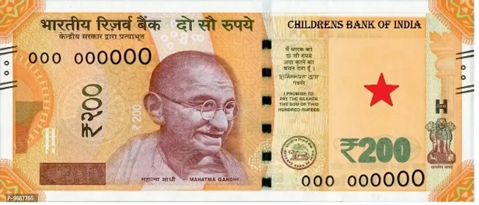 Dummy Currency Note for Kids 200 Dummy Notes for M-thumb0