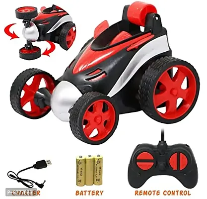 Remote Control Rechargeable Stunt Car High Speed Monster Rock Crawler Car with Radio Control for Boys Kids(Mini RC Stunt Car) (Pack of 1)-thumb0