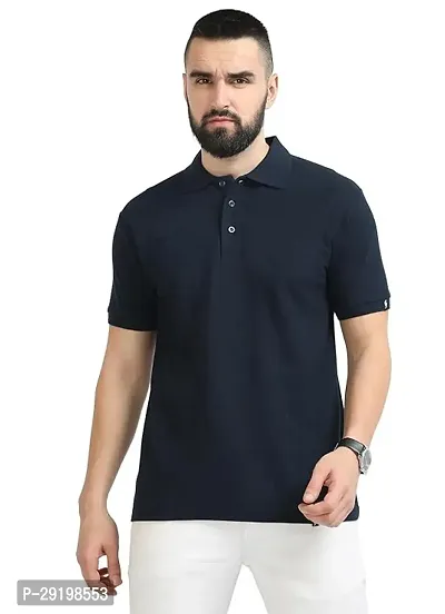 Reliable Black Cotton Solid Round Neck Tees For Men