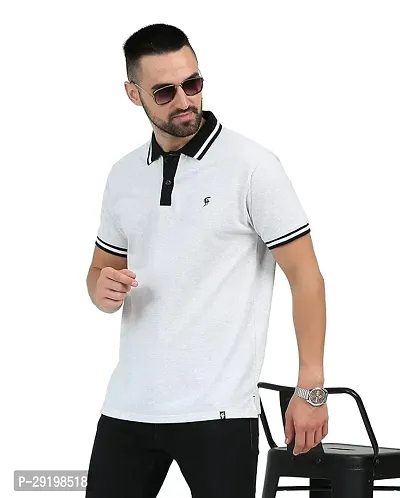 Reliable White Cotton Solid Round Neck Tees For Men