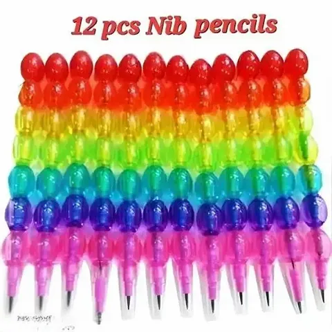 Stylish Multicoloured Nib Pencil Pack of 12