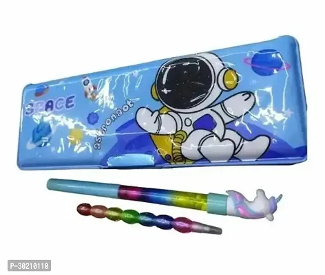 Stylish Astronaut Rocket Theme Stationary Pen Pencil Organizer for Kids