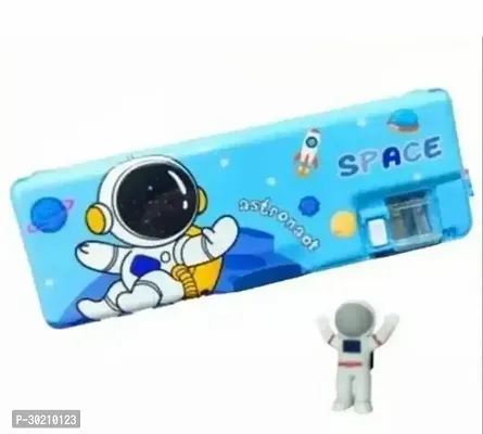 Dream Space Print Magnetic Cartoon with Light Art Plastic Pencil Boxes-thumb0