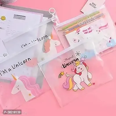 Stylish Unicorn Pencil Pouch for Girls Pack of 4