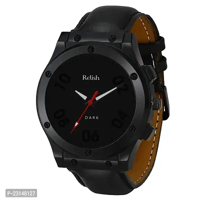 Relish Casual Watch for Mens  Boys (Black Colored Strap)-thumb0