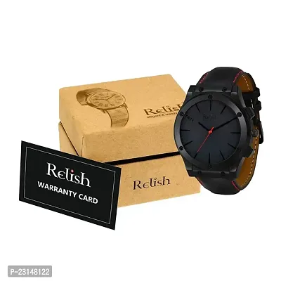 Relish Casual Watch for Mens  Boys (Black Colored Strap)-thumb5