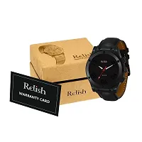 Relish Casual Watch for Mens  Boys (Black Colored Strap)-thumb2