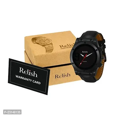 Relish Casual Watch for Mens  Boys (Black Colored Strap)-thumb3