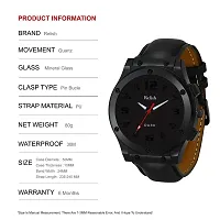 Relish Casual Watch for Mens  Boys (Black Colored Strap)-thumb1
