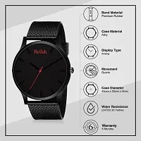 Relish Analogue Black Dial Mens Watch (Black Dial Black Colored Strap)| (Black)-thumb3