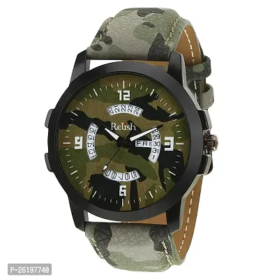 Relish Analogue Mens Watch (Camouflage Dial  Strap)-thumb0
