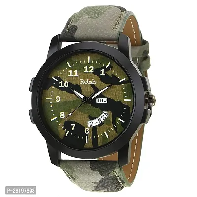 Relish Analogue Mens Watch (Camouflage Dial  Strap)