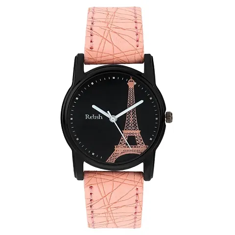 Relish Analog Eiffel Tower Dial Watch for Girls Women