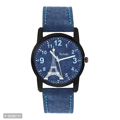 Relish Analog Eiffel Tower Blue Denim Dial Watch for Girls  Women-thumb0