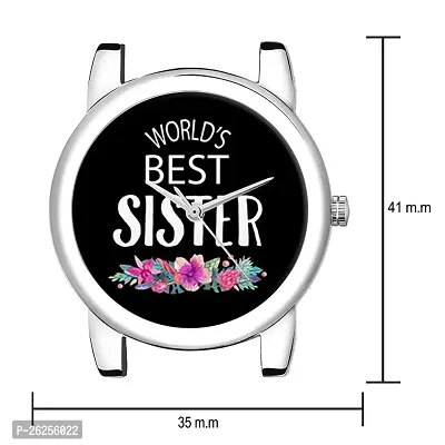 Relish Worlds Best Sister Dail, Silver Strap Analog Watch for Girls  Women | Gift for Sister-thumb4