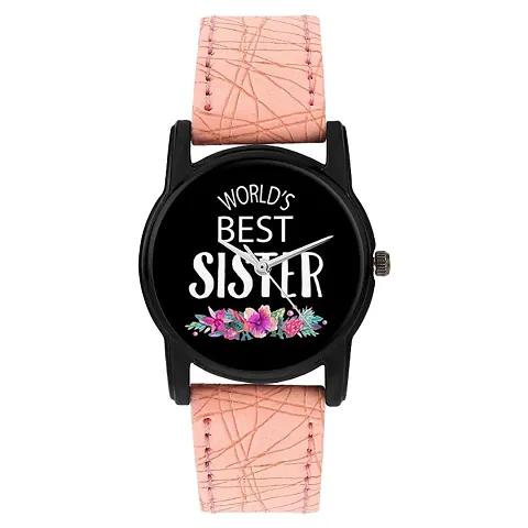 Relish World's Best Sister Analog Watch for Girls & Women | Gift for Sister | Diwali Gift (RE-L2013B)