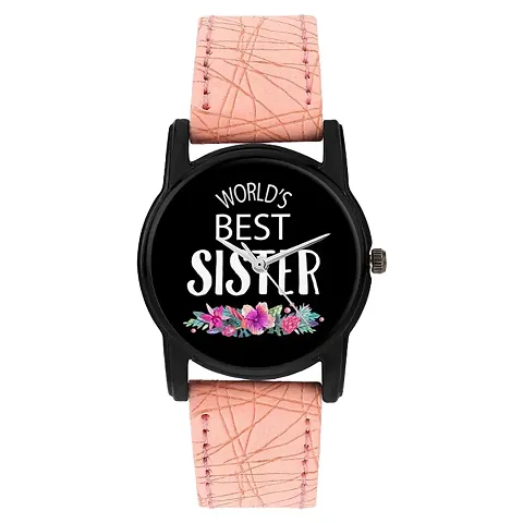 Relish Worlds Best Sister Analog Watch for Girls Women | Diwali Gift Gift for Sister |