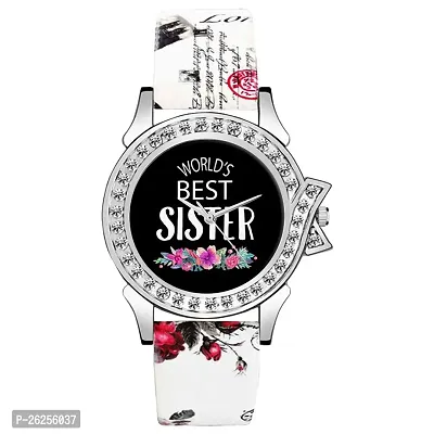 Relish Worlds Best Sister Analog Watch for Girls  Women | Gift for Sister | Diwali Gift (RE-L2014B)