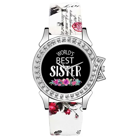 Relish World's Best Sister Analog Watch for Girls & Women | Gift for Sister | Diwali Gift (RE-L2014B)