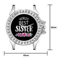 Relish Worlds Best Sister Analog Watch for Girls  Women | Gift for Sister | Diwali Gift (RE-L2014B)-thumb1