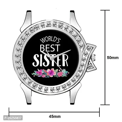 Relish Worlds Best Sister Analog Watch for Girls  Women | Gift for Sister | Diwali Gift (RE-L2014B)-thumb2