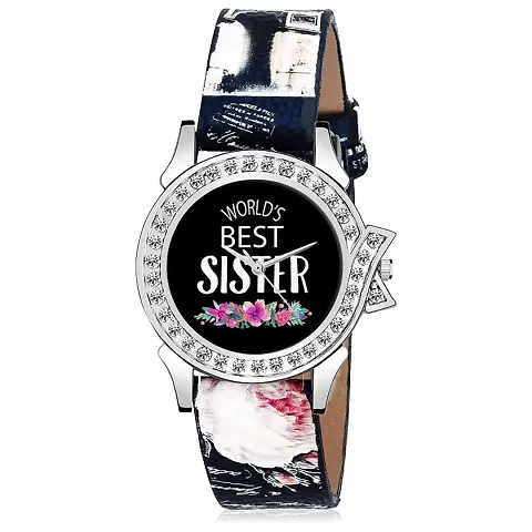 Relish World's Best Sister Analog Watch for Girls & Women | Gift for Sister | Diwali Gift (RE-L2015B)