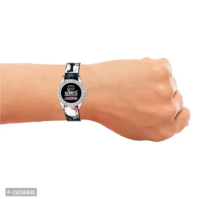 Relish Worlds Best Sister Analog Watch for Girls  Women | Gift for Sister | Diwali Gift (RE-L2015B)-thumb5