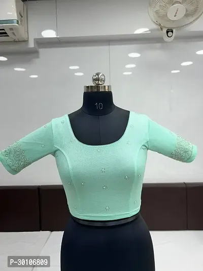 Stylish Cotton Blend Embellished Blouse for Women