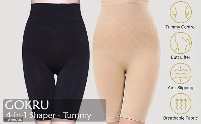 Stylish Cotton Blend Tummy And Thigh Shaper for Women-thumb2