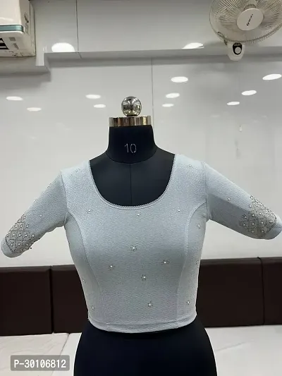 Stylish Cotton Blend Embellished Blouse for Women