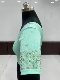 Stylish Cotton Blend Embellished Blouse for Women-thumb1