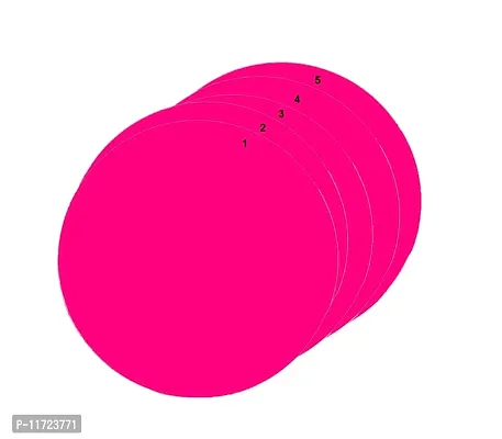 MDF Round Pink Cake Board/Cake Base 8 Inch (Pack of 5)-thumb3