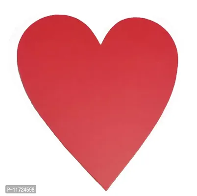 MDF Heart Shape Red Cake Board/Cake Base 8 Inch (Pack of 5)