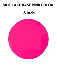 MDF Round Pink Cake Board/Cake Base 8 Inch (Pack of 5)-thumb4