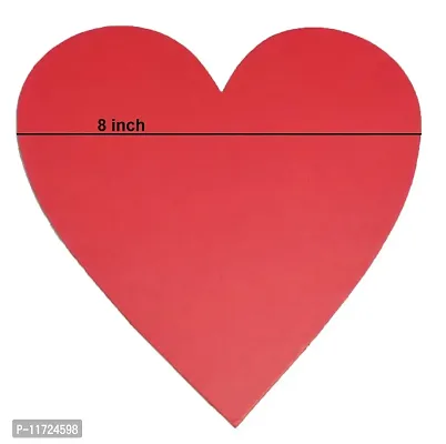 MDF Heart Shape Red Cake Board/Cake Base 8 Inch (Pack of 5)-thumb2