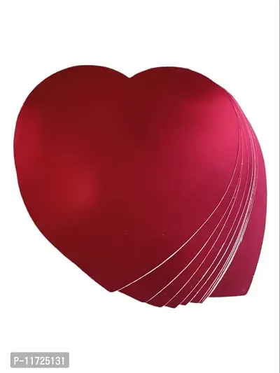 MDF Heart Shape Red Cake Board/Cake Base 10 Inch (Pack of 5)