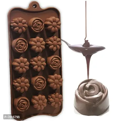 Silicone Flower Shape Chocolate Mould/Ice Mould-thumb0