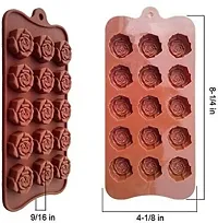1 -Rose Shaped Chocolate Mold Silicon Mold, Candy Mold, Small Candy Molds, Rose Candy Mold, Baking Mold-thumb1