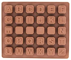 Silicone English Alphabet Mould, Blocks Non-Stick Chocolate Moulds, Baking Mold, Handmade Wax Resin Moulds, DIY Cake Topper Gummy Sugarpaste Candy Wax Melts Decoration-thumb1