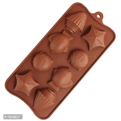 Silicone Mold for Chocolate Candy Seashell Shells Star Fish Tray Silicone Mold for Chocolate Candy-thumb0