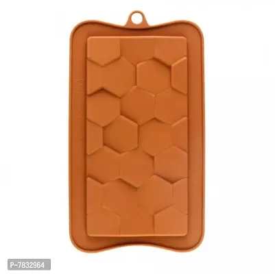 Stylish Trendy Hexagon Bar Chocolate Silicone Mould-thumb0