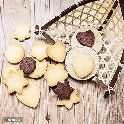 12 Pcs Cookie Cutter Set, Mini Stainless Steel Geometric Cookie Cutters Shapes Heart Star Circle/Round Flower Mould |Cookie Cutter Shapes-thumb5