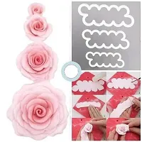 Easiest Rose Ever Cutter for Cake Decorating Set of 3 Cake Decorating-thumb1