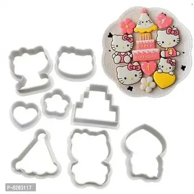 8pc Kitty Multi Cutters, Fondant Tool, Cookie Cutter, Hello Kitty Cookie Cutter-thumb0