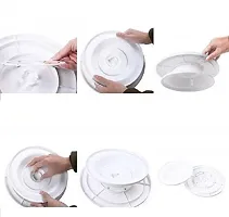 Round Rotating Revolving Cake Turntable Decorating Stand Platform, 28 cm White-thumb3