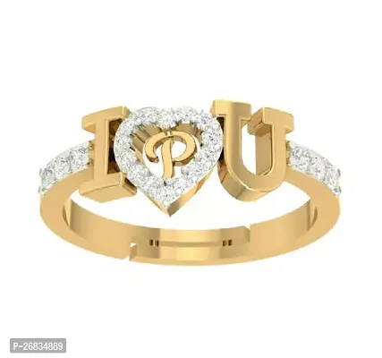 Reliable Golden Brass American Diamond Rings For Women-thumb0