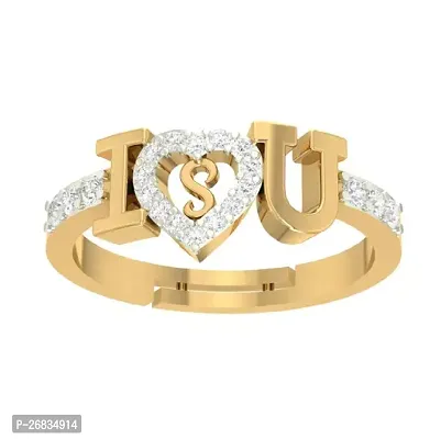 Reliable Golden Brass American Diamond Rings For Women