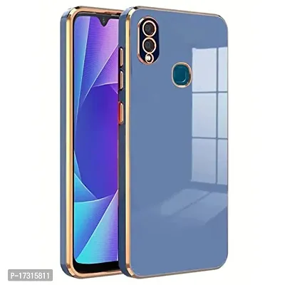 Clicklord  Back Cover for Vivo V9 Pro | Ultra Thin Premium TPU Bumper Shockproof Soft Cover Electroplating 6D Design Silicone Skin Slim Case Back Cover for Vivo V9 Pro (Blue)-thumb0