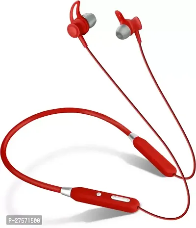 Stylish Red In-ear Bluetooth Wireless Headphones With Microphone