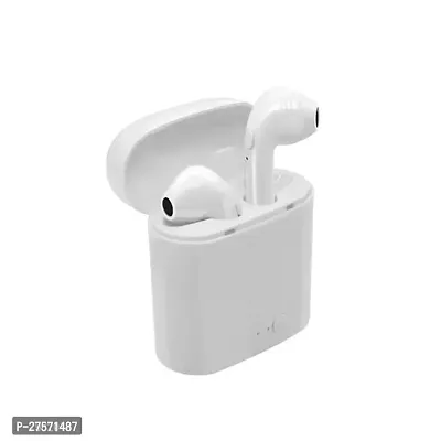 Stylish White In-ear Bluetooth Wireless Headphones With Microphone-thumb0